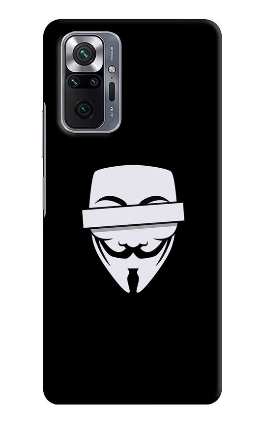 Anonymous Face Redmi Note 10 Pro Max Hard Case Back Cover by Casekaro