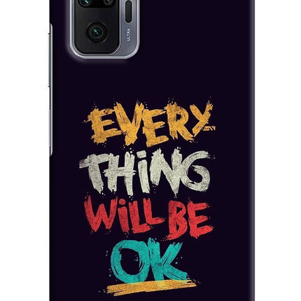 Everything Will Be Ok Redmi Note 10 Pro Max Hard Case Back Cover by Casekaro
