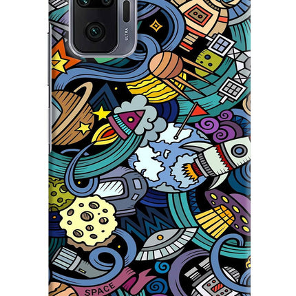 Space Abstract Redmi Note 10 Pro Max Hard Case Back Cover by Casekaro