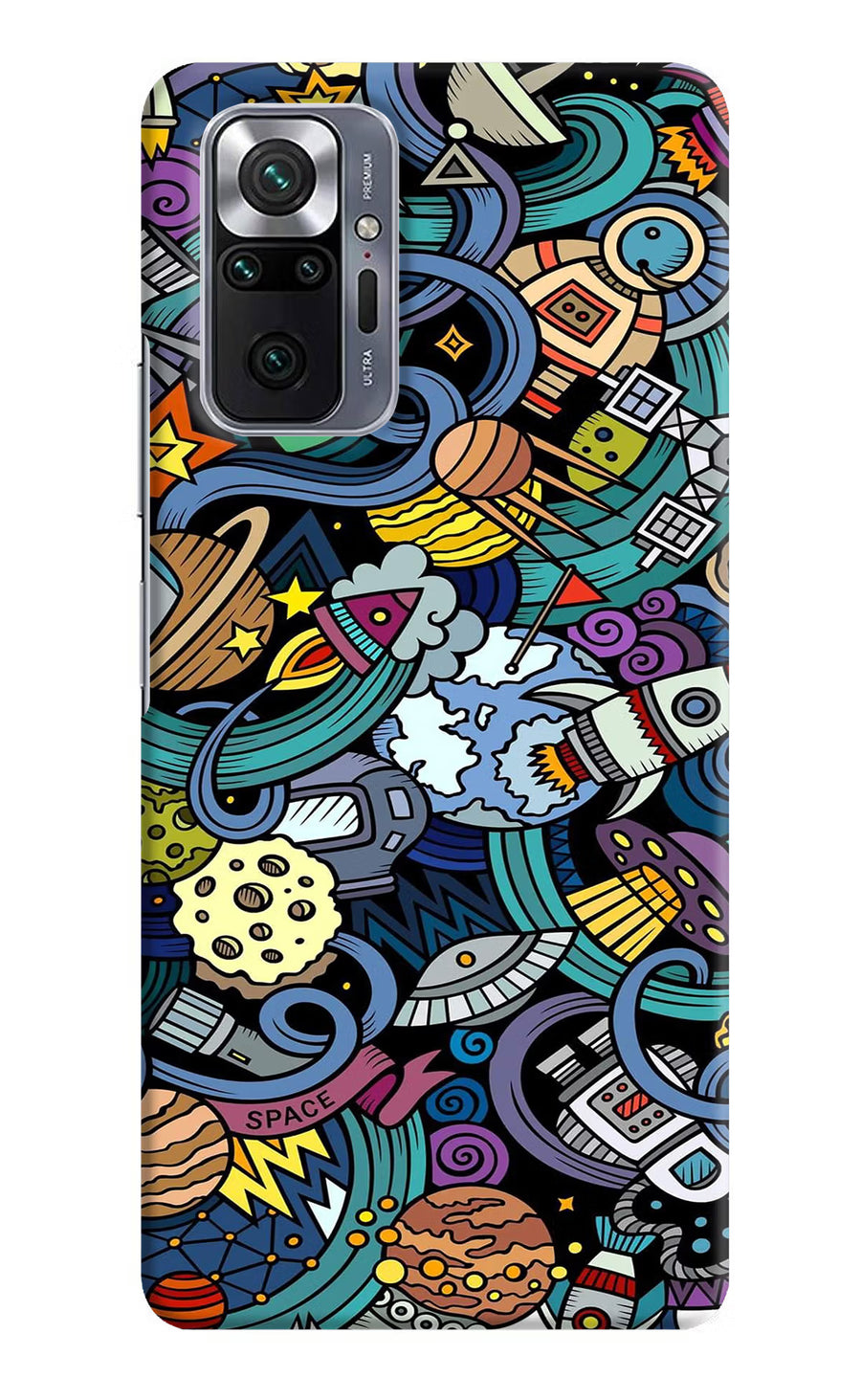 Space Abstract Redmi Note 10 Pro Max Back Cover, Hard case