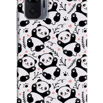 Cute Panda Redmi Note 10 Pro Max Hard Case Back Cover by Casekaro