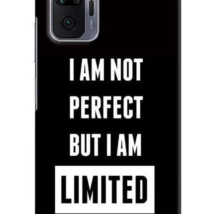 I Am Not Perfect But I Am Limited Edition Redmi Note 10 Pro Max Hard Case Back Cover by Casekaro