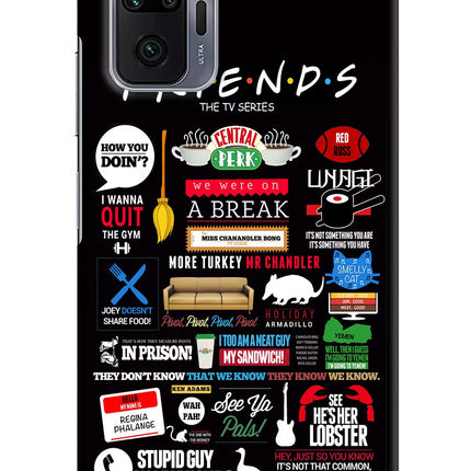 FRIENDS Redmi Note 10 Pro Max Hard Case Back Cover by Casekaro