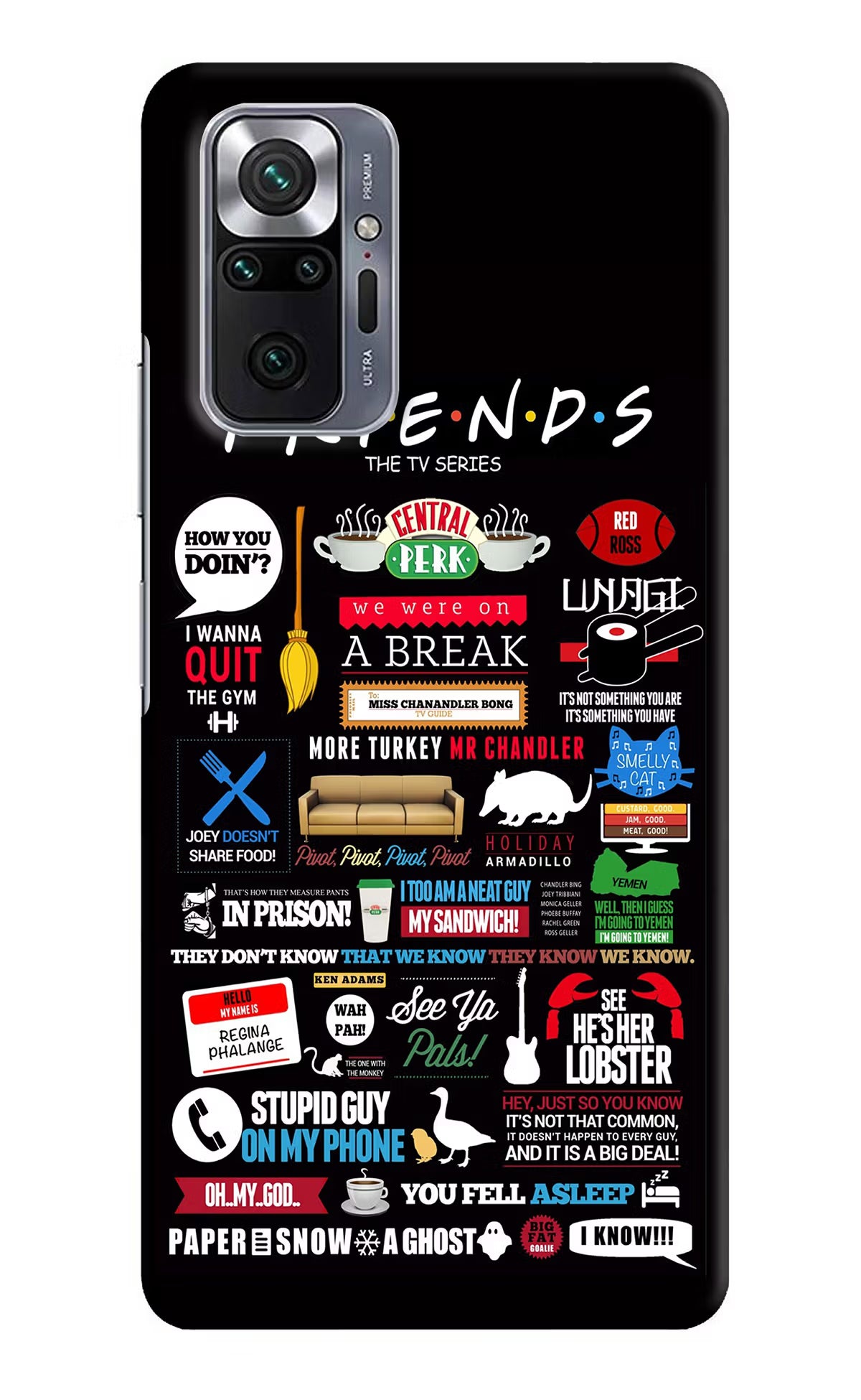 FRIENDS Redmi Note 10 Pro Max Hard Case Back Cover by Casekaro
