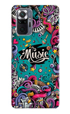 Music Graffiti Redmi Note 10 Pro Max Hard Case Back Cover by Casekaro