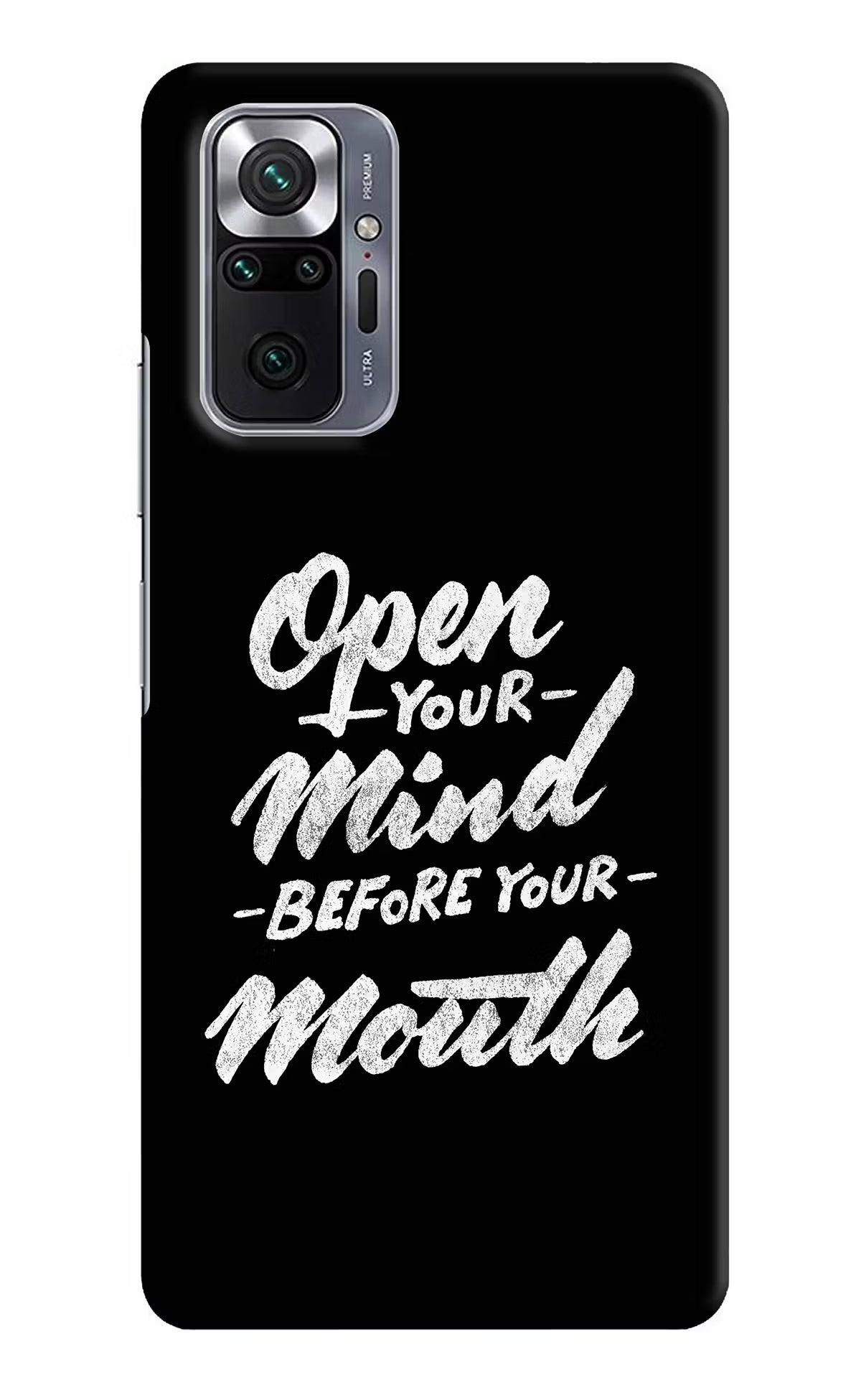 Open Your Mind Before Your Mouth Redmi Note 10 Pro Max Hard Case Back Cover by Casekaro