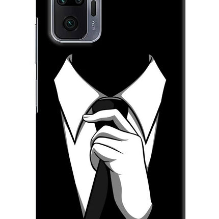 Black Tie Redmi Note 10 Pro Max Hard Case Back Cover by Casekaro