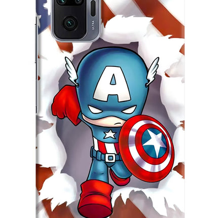 Captain America Redmi Note 10 Pro Max Hard Case Back Cover by Casekaro