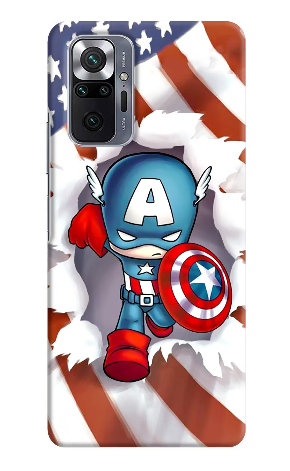 Captain America Redmi Note 10 Pro Max Hard Case Back Cover by Casekaro
