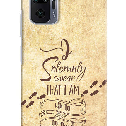 I Solemnly swear that i up to no good Redmi Note 10 Pro Max Hard Case Back Cover by Casekaro