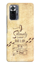 I Solemnly swear that i up to no good Redmi Note 10 Pro Max Hard Case Back Cover by Casekaro