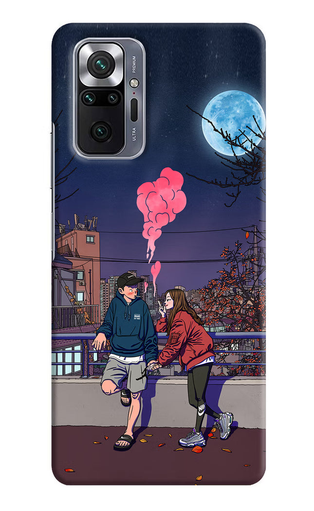 Chilling Couple Redmi Note 10 Pro Max Hard Case Back Cover by Casekaro