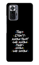 FRIENDS Dialogue Redmi Note 10 Pro Max Hard Case Back Cover by Casekaro