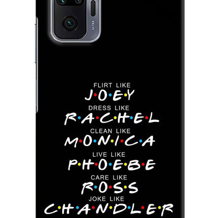 FRIENDS Character Redmi Note 10 Pro Max Hard Case Back Cover by Casekaro