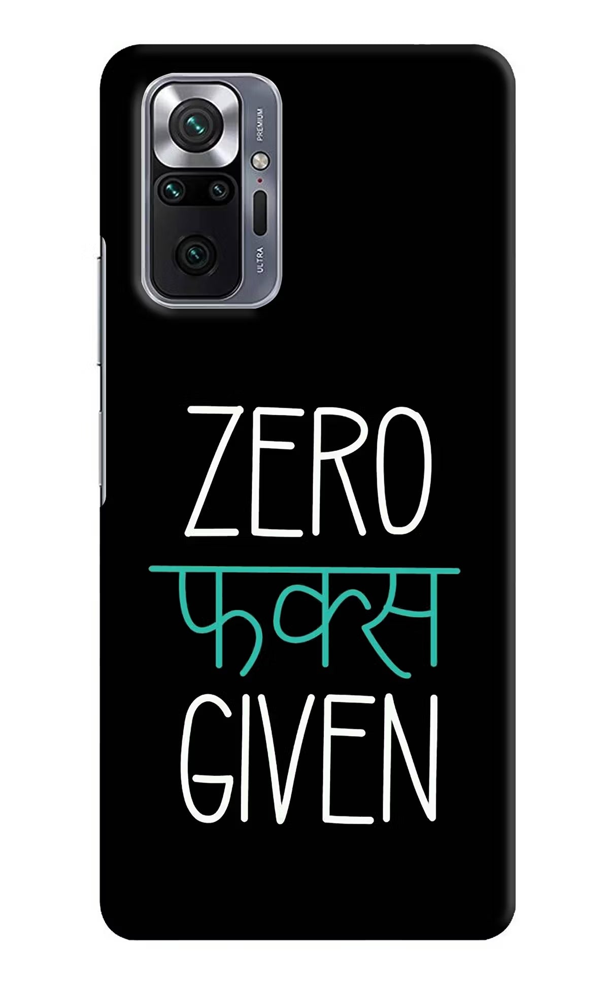 Zero Fucks Given Redmi Note 10 Pro Max Hard Case Back Cover by Casekaro