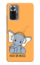 High On Music Redmi Note 10 Pro Max Hard Case Back Cover by Casekaro