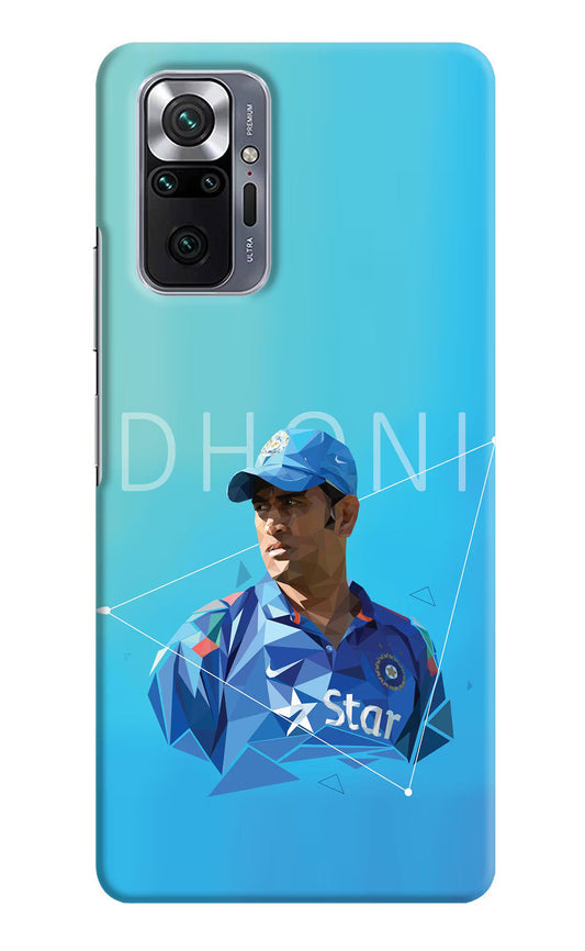 Dhoni Artwork Redmi Note 10 Pro Max Hard Case Back Cover by Casekaro