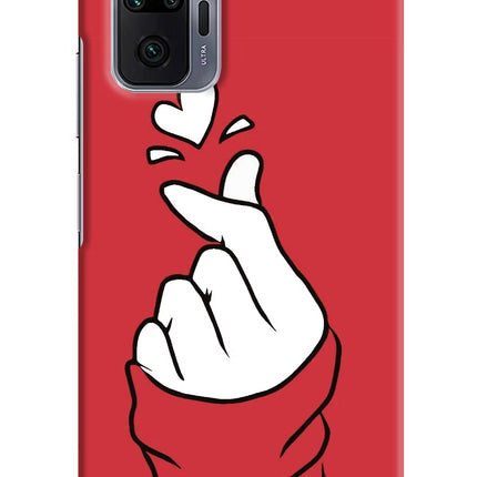 Korean Love Sign Redmi Note 10 Pro Max Hard Case Back Cover by Casekaro