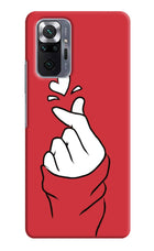 Korean Love Sign Redmi Note 10 Pro Max Hard Case Back Cover by Casekaro
