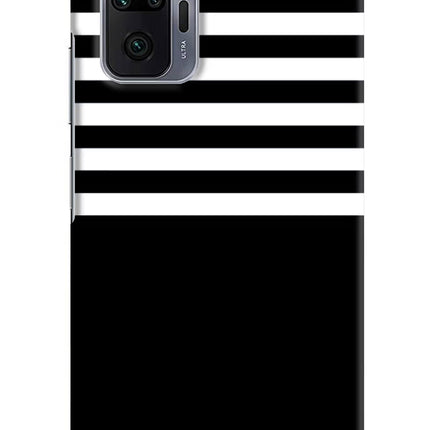 Black and White Print Redmi Note 10 Pro Max Hard Case Back Cover by Casekaro