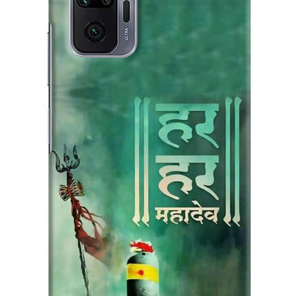 Har Har Mahadev Shivling Redmi Note 10 Pro Max Hard Case Back Cover by Casekaro