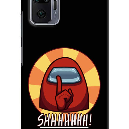 Among Us Shhh! Redmi Note 10 Pro Max Hard Case Back Cover by Casekaro