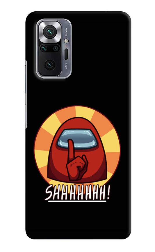 Among Us Shhh! Redmi Note 10 Pro Max Hard Case Back Cover by Casekaro