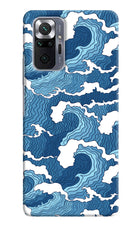Blue Waves Redmi Note 10 Pro Max Hard Case Back Cover by Casekaro