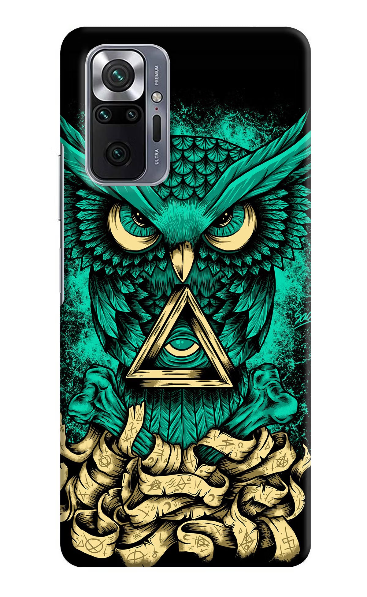 Green Owl Redmi Note 10 Pro Max Hard Case Back Cover by Casekaro