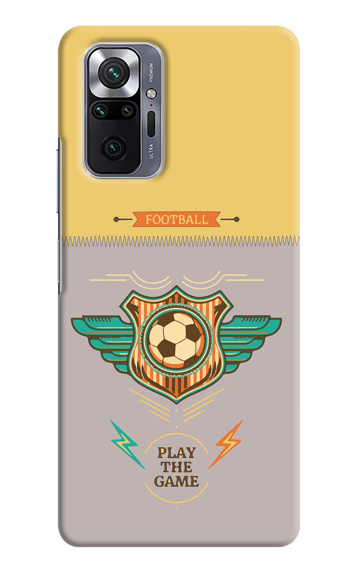 Football Redmi Note 10 Pro Max Hard Case Back Cover by Casekaro