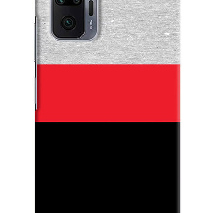 Tri Color Pattern Redmi Note 10 Pro Max Hard Case Back Cover by Casekaro