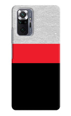 Tri Color Pattern Redmi Note 10 Pro Max Hard Case Back Cover by Casekaro