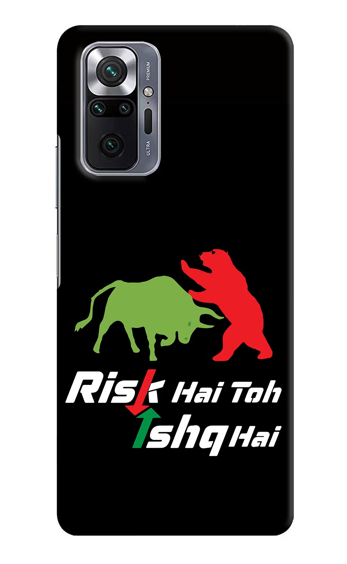 Risk Hai Toh Ishq Hai Redmi Note 10 Pro Max Hard Case Back Cover by Casekaro
