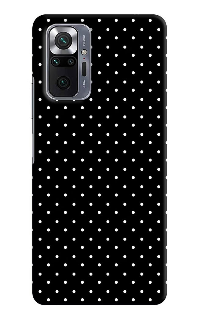 White Dots Redmi Note 10 Pro Max Hard Case Back Cover by Casekaro