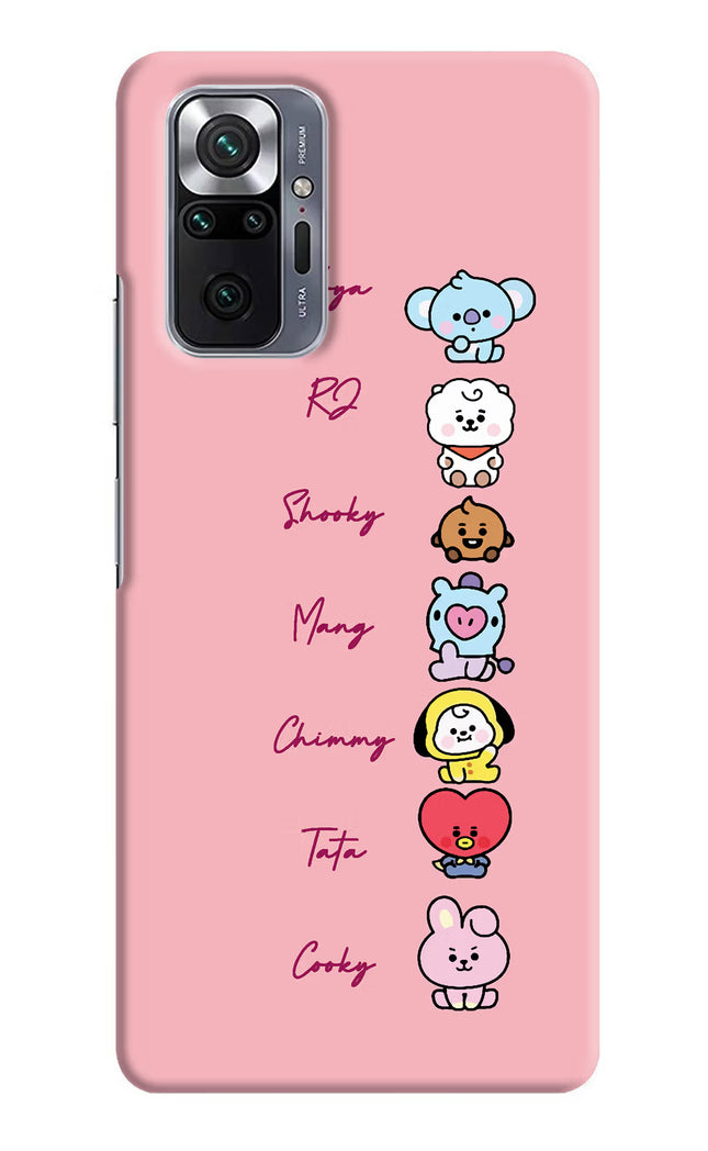 BTS names Redmi Note 10 Pro Max Hard Case Back Cover by Casekaro