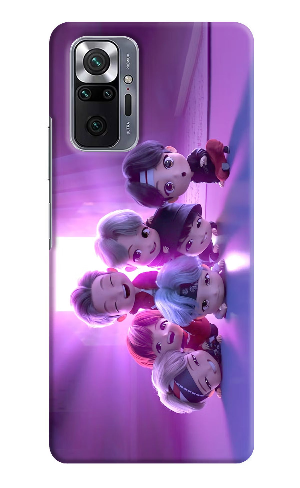 BTS Chibi Redmi Note 10 Pro Max Hard Case Back Cover by Casekaro