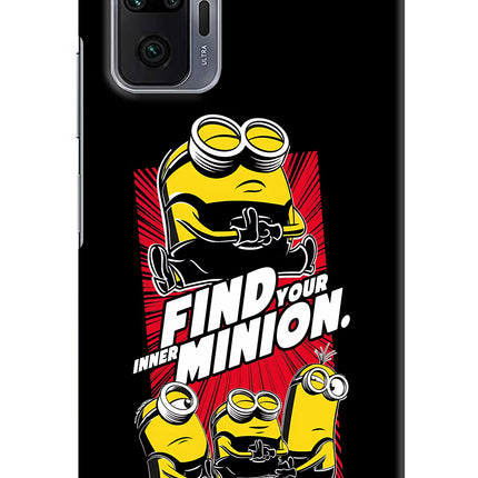 Find your inner Minion Redmi Note 10 Pro Max Hard Case Back Cover by Casekaro