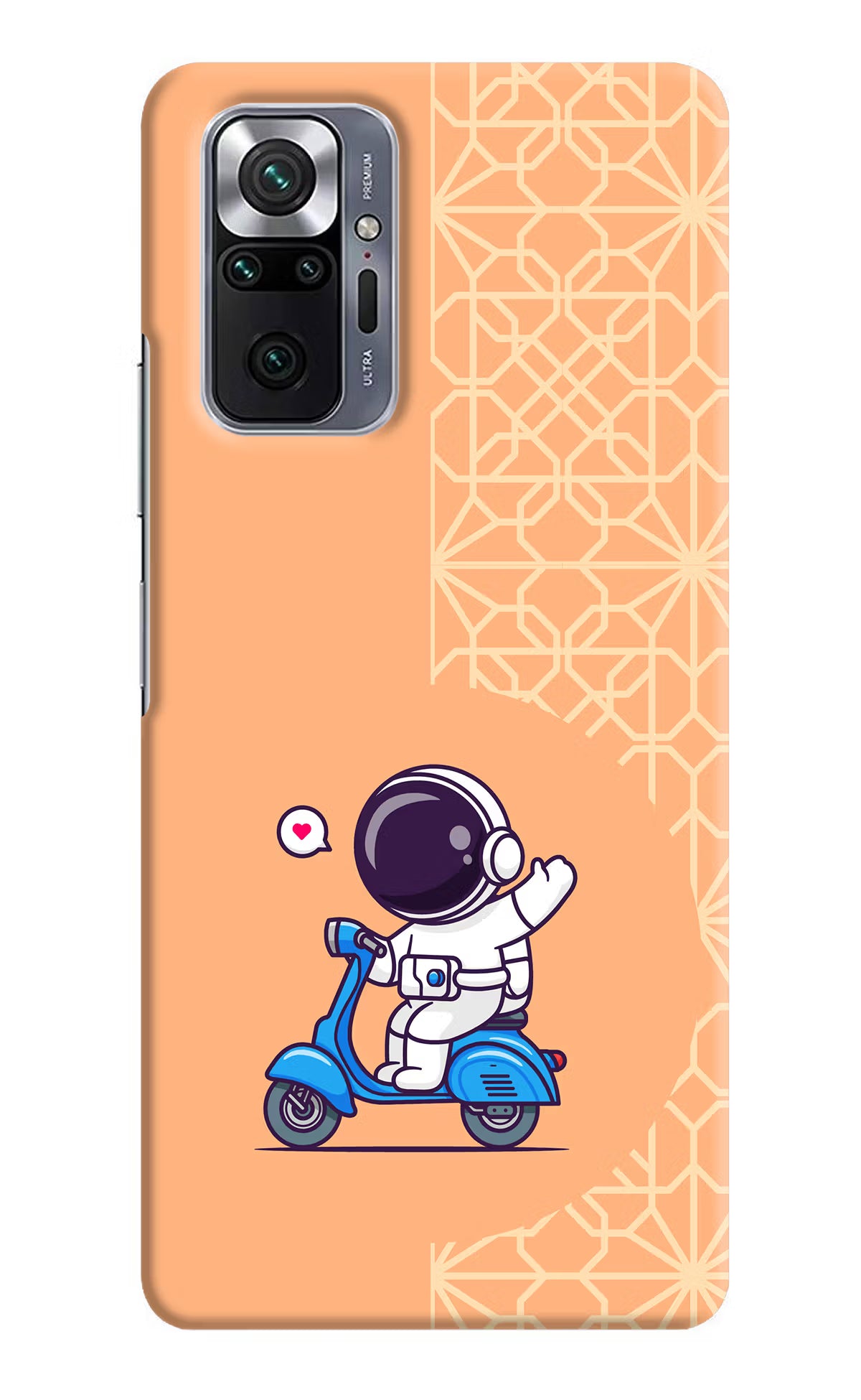 Cute Astronaut Riding Redmi Note 10 Pro Max Hard Case Back Cover by Casekaro