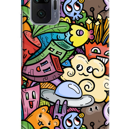 Veggie Doodle Redmi Note 10 Pro Max Hard Case Back Cover by Casekaro