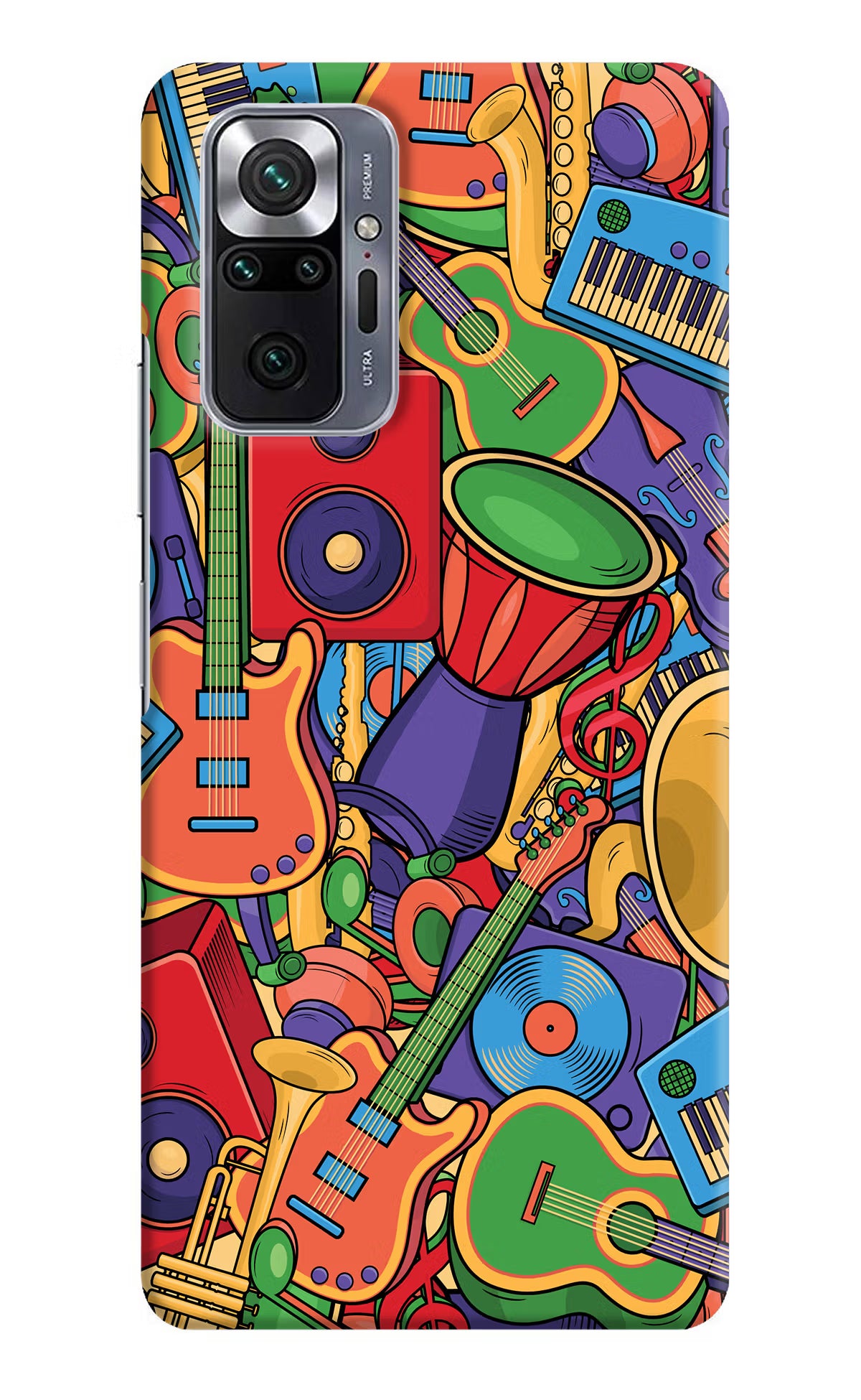 Music Instrument Doodle Redmi Note 10 Pro Max Hard Case Back Cover by Casekaro