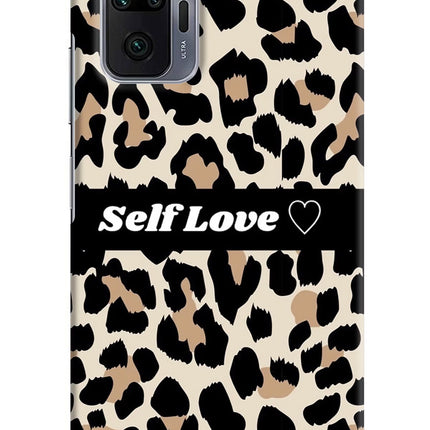 Leopard Print Self Love Redmi Note 10 Pro Max Hard Case Back Cover by Casekaro