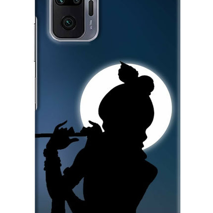 Shri Krishna Silhouette Redmi Note 10 Pro Max Hard Case Back Cover by Casekaro