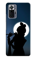 Shri Krishna Silhouette Redmi Note 10 Pro Max Hard Case Back Cover by Casekaro