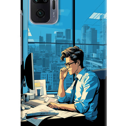 Focused Hustler (AI Generated) Redmi Note 10 Pro Max Hard Case Back Cover by Casekaro