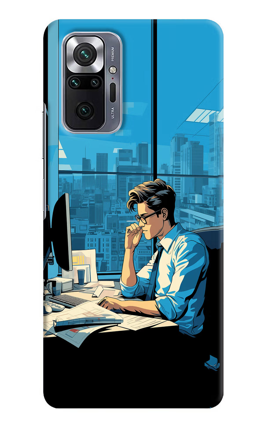 Focused Hustler (AI Generated) Redmi Note 10 Pro Max Back Cover, Hard case
