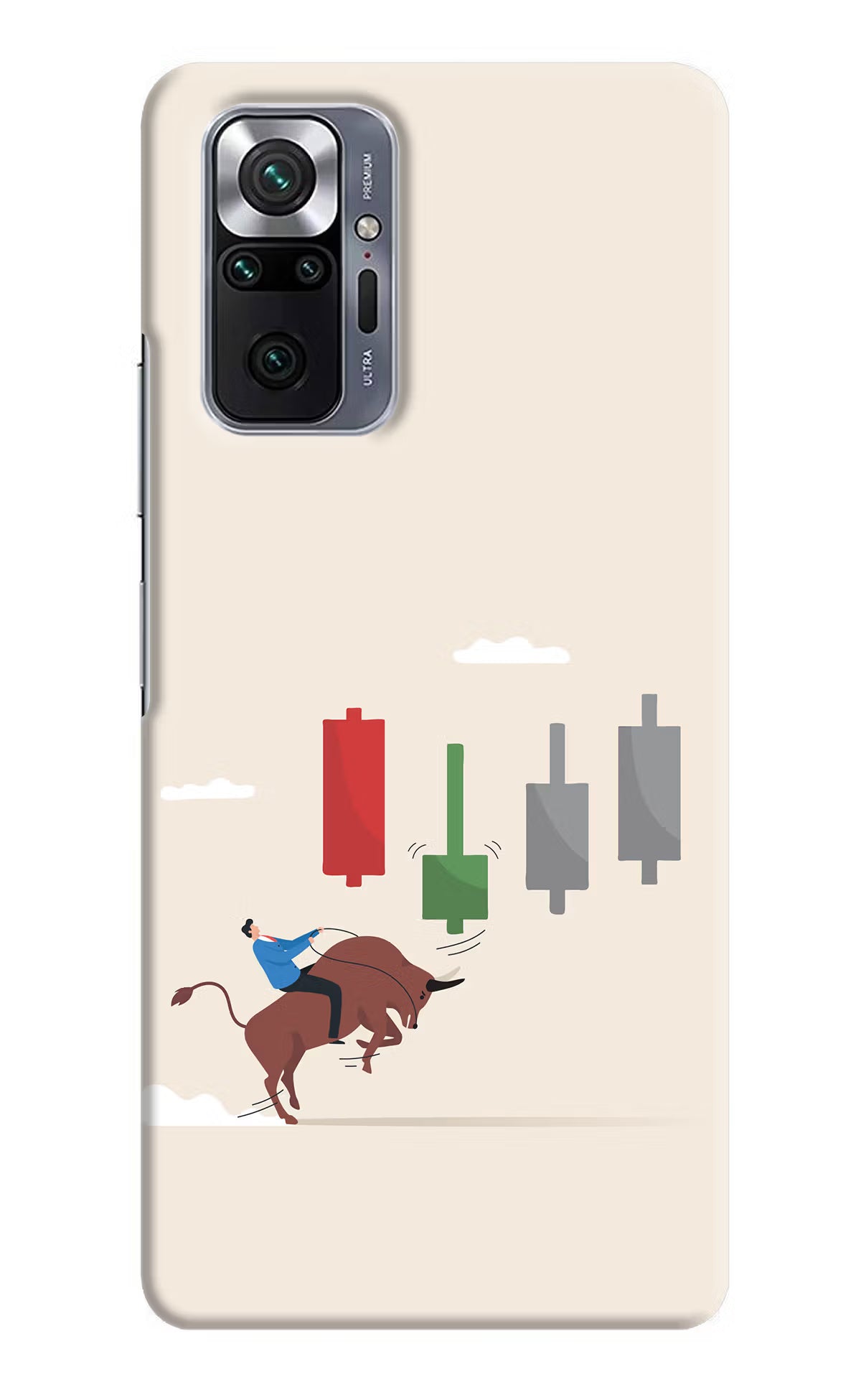 Bull Trading Momentum Redmi Note 10 Pro Max Hard Case Back Cover by Casekaro