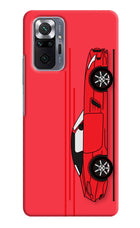 Red Velocity Redmi Note 10 Pro Max Hard Case Back Cover by Casekaro