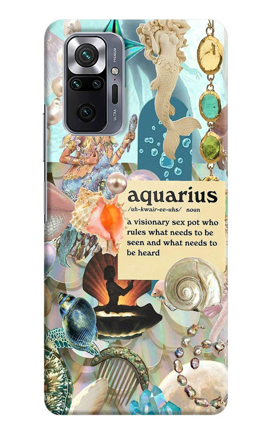 Aquarius Zodiac Redmi Note 10 Pro Max Hard Case Back Cover by Casekaro