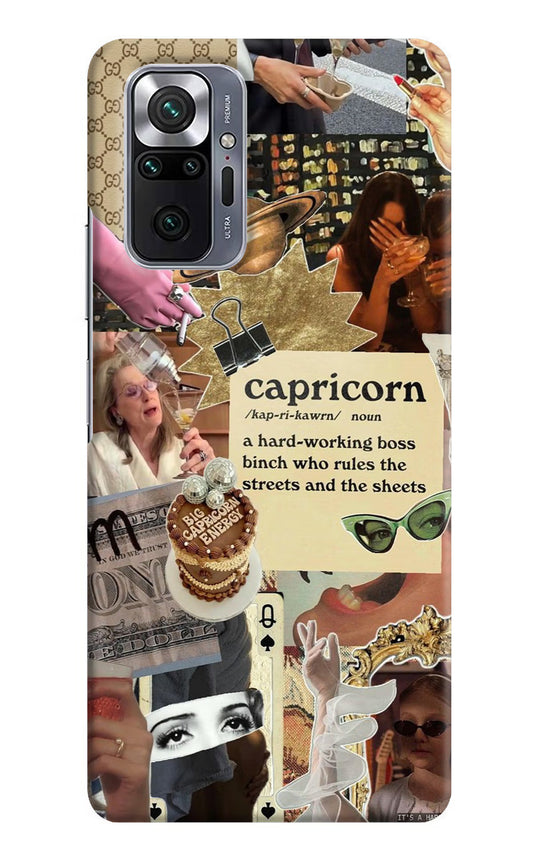 Capricorn Zodiac Redmi Note 10 Pro Max Hard Case Back Cover by Casekaro