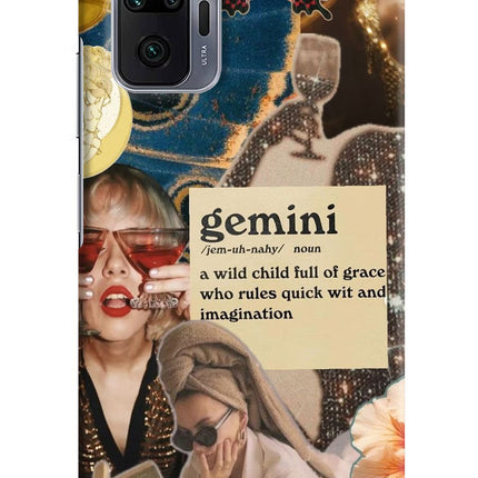 Gemini Zodiac Redmi Note 10 Pro Max Hard Case Back Cover by Casekaro